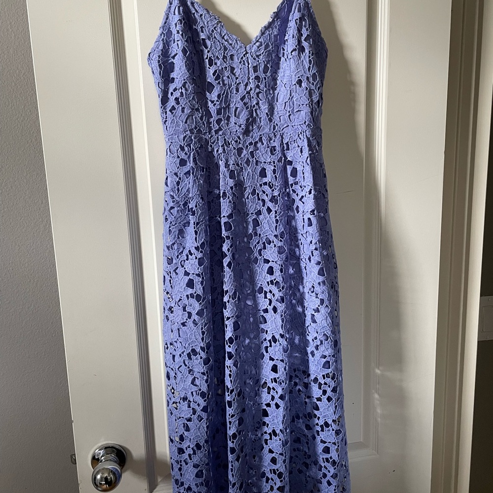 Spaghetti strap dress.   Periwinkle blue.   Only worn 1x.